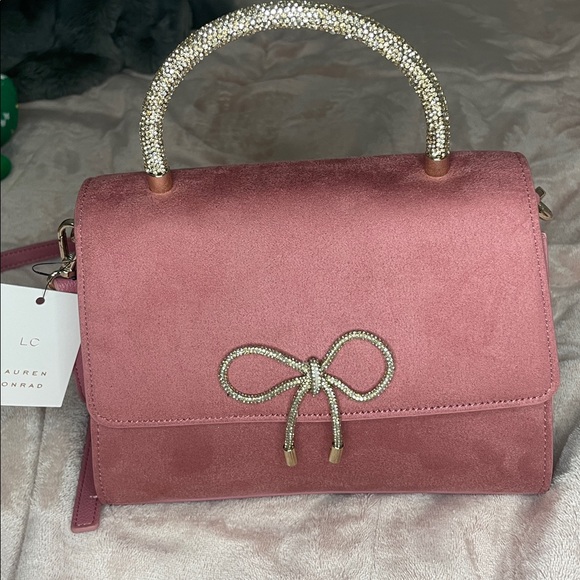 LC Lauren Conrad Pink Purse with Gold Details - Picture 8 of 8